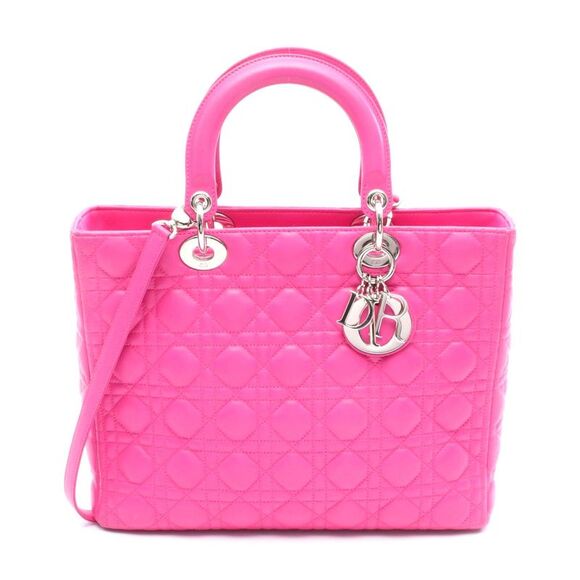 Dior Handbags - Dior Lady Dior Large Leather Handbag